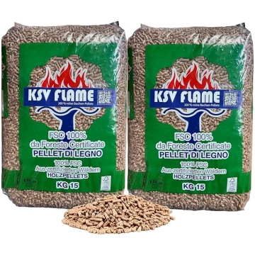 30 kg KSV FLAME dižskābarža granulas grilam, kūpin