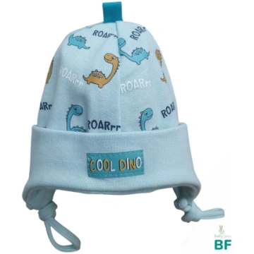 Kokvilnas cepure “Cool Dino” mint - 36/38 Babyfans