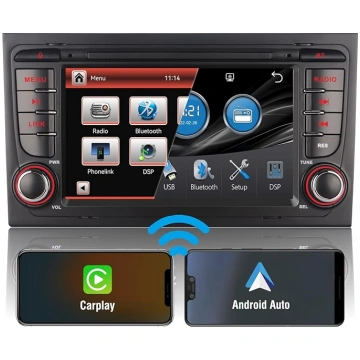 Automašīnas radio ar Bluetooth Audi A4 B6 B7 S4 RS