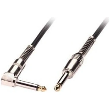 Mono Audio kabelis 6.3mm, straight M/angled M, mel