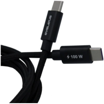 Evelatus USB 2.0 Type C to Type C 1.2M 100W/5A cab