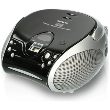 Lenco CD magnetola/ sudraba, SCD-24 Black/Silver