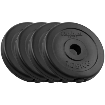 Set of bituminous weights 4x1.25kg, hole 31mm, cla