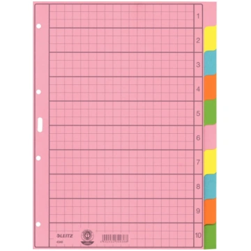 Leitz 43400000, Blank tab index, Paper, Multicolou