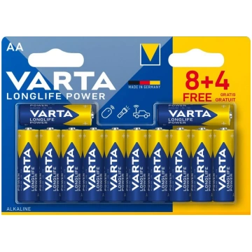 12 Pile LR6 AA VARTA Ilgs mūžs