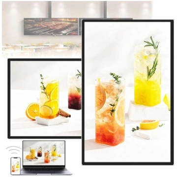 Digital Signage Display, Werbebildschirm mit draht