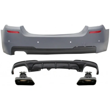 Rear Bumper with Double Outlet Diffuser and Exhaus