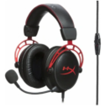 HyperX Cloud Alpha – spēļu austiņas (melnā-sarkanā