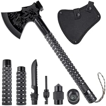 Japaknives Survival Axe 10 in 1, skaldīšanas cirvi