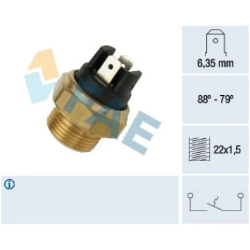 FAE 37340 Termoslēdzis, Radiatora ventilators