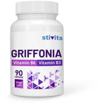 Griffonia+Vitamīns B6+Vitamīns B3, 90 kapsulas Sti