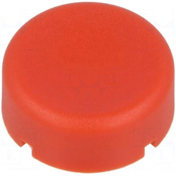 Button | round | Colour: red | Mat: PA | Ø17mm Mar
