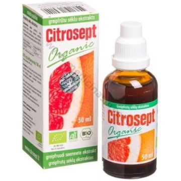 Citrosept Organic, greipfrūtu sēklu ekstrakts, 50 