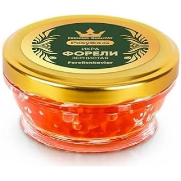 Sarkana foreles ikri 100 g, lašu ikri, sarkana ikr