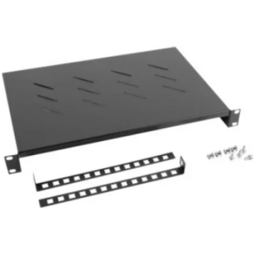 Lanberg 19" fixed shelf 1U/483x300mm, max load cap