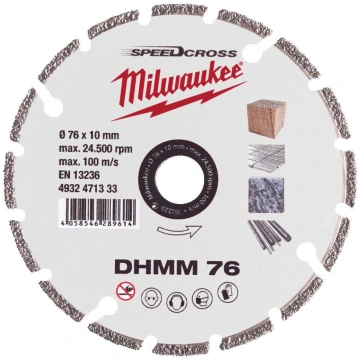 Dimanta ripzāģis 76x10 mm, M12FCOT Milwaukee