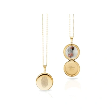 Customizable Round Locket Necklace stormluxied