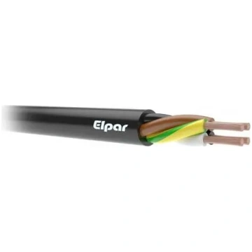 Elpar H05RR-F 5x2.5 gumijas kabelis, 5 dzīslu elas