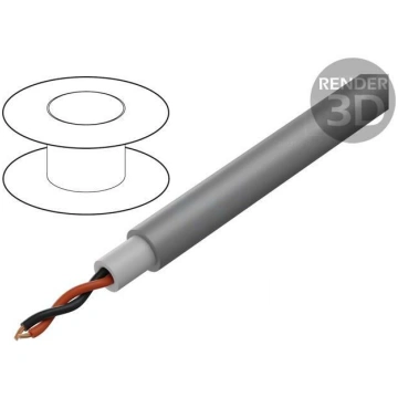 Wire: loudspeaker cable; 2x2.5mm2; stranded; OFC; 