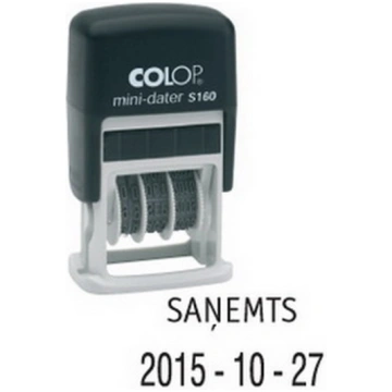 Zīmogs COLOP datumu numerators Mini-Dater S160 D16