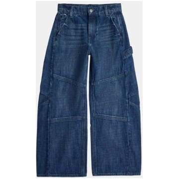 Kids' Durable Wide Leg Jeans
