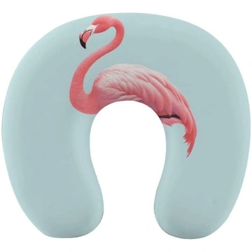 Flamingo ceļojuma spilvens kakla atbalstam, ar atm