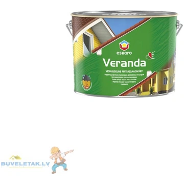 Krāsa Eskaro Veranda balta 9.5L 32958