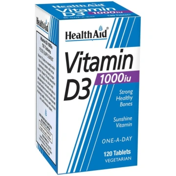 HealthAid Vitamīns D3 1000 sv tabletes N120