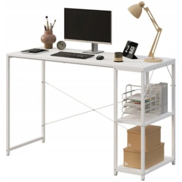 Datorgalda galds loft balts moderns stabils ar pla