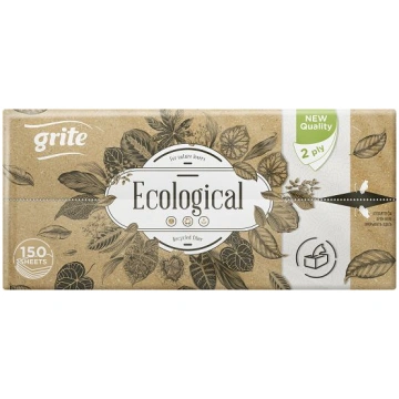 GRITE Salocītie papīra dvieļi Ecological 150gab, 2