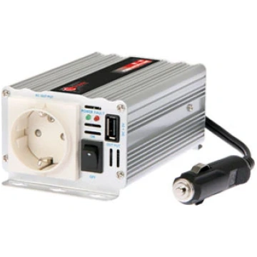 150W 230VAC/12V auto invertors, Izejas jauda 150 W