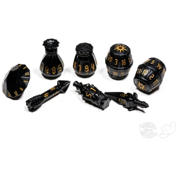 PolyHero Rogue 8 Dice Set Nightshade Tabletop Tyco