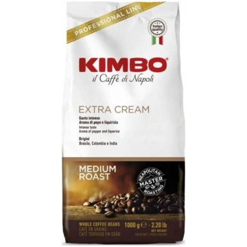 Kafijas pupiņas Kimbo 40% Arabica Extra Cream, 1 k