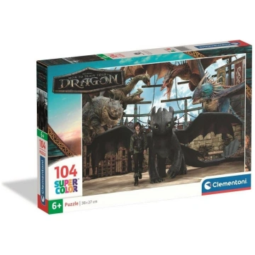 Clementoni CLE puzzle 104 SuperKolor HowToTrainYDr