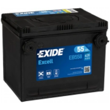 Exide Excell EB558 12V 55Ah 620A AKB auto akumulat
