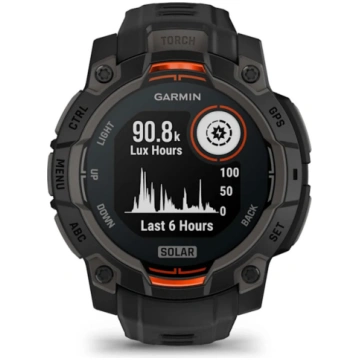 Instinct 3 45 mm Solar, Melns Garmin