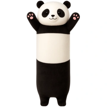 Mīkstā rotaļlieta, spilvens panda Lean Toys, balta