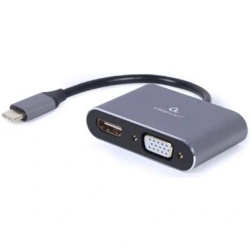 Cablexpert USB Type-C to HDMI and VGA display adap