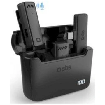 SBS Bezvadu mikrofoni ar USB-C uztvērēju EB1549089