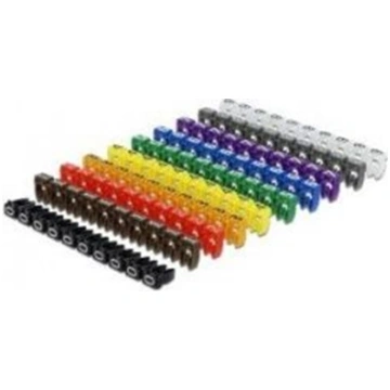 Delock Cable Marker Clips 0-9 assorted colours 100