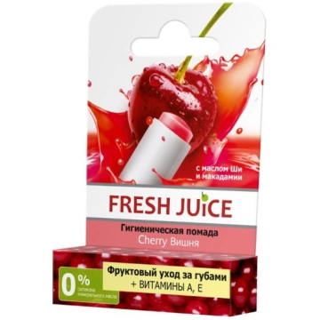 FRESH JUICE Higiēniskā lūpu krāsa Cherry, 3,6g