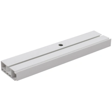 Griestu karnīze, viena PVC sliede, 200 cm, balta