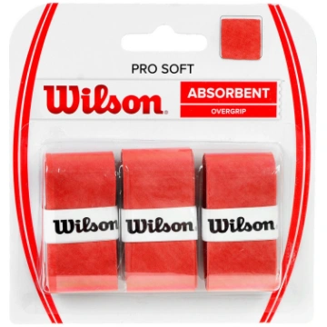 Lente Wilson PRO SOFT ABSORBENT OVERGRIP, sarkana 