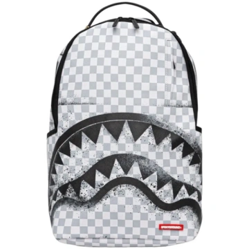 Sprayground Zaino Bianco Nero Check