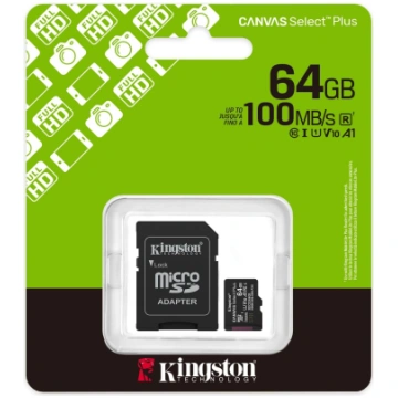 microSD atmiņas kartes, KINGSTON, KINGSTON 64GB mi
