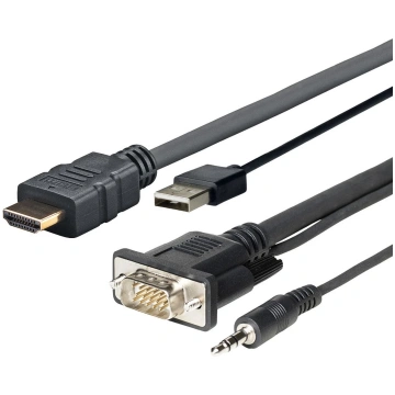 Kombinētais kabelis HDMI USB VGA AUDIO Vivolink PR
