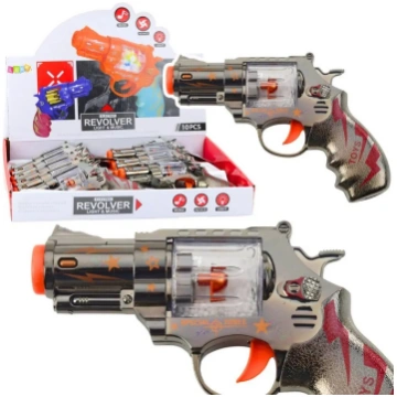 Rotaļu pistole-revolvers ar magazīnu, LEANToys mod