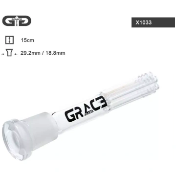 Stikla adapteris "Grace Glass" 15 cm (29,2 mm) - Ū
