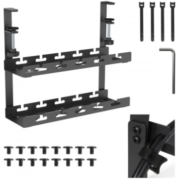 Under desk cable organizer, MC-104 B Maclean