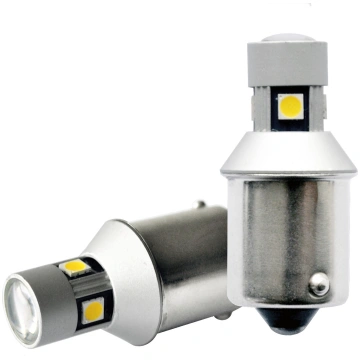 Ba15s P21W canbus no polarity with 5 led orange bu